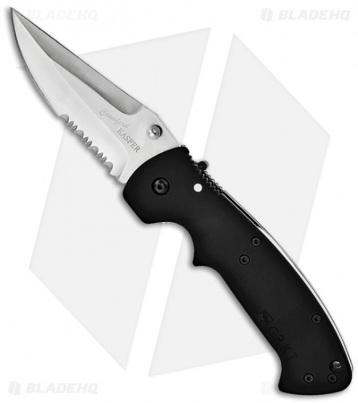 CRKT Crawford Kasper Liner Lock Knife (3.75" Satin Serr) 6783SZ