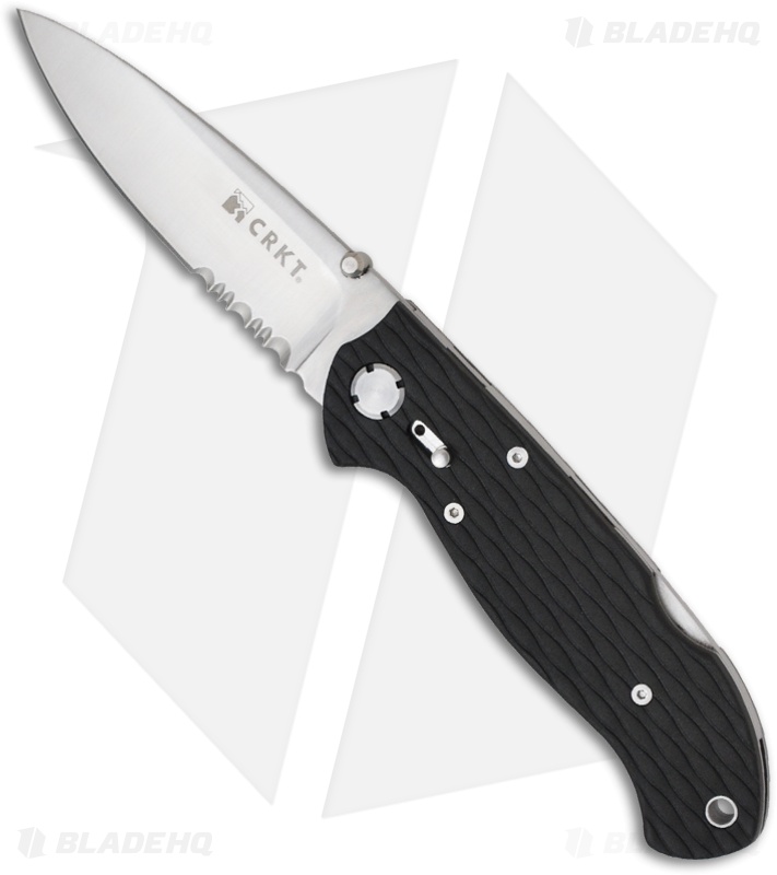 CRKT Lake 111-Z Lockback Knife (3.125" Satin Serr) 7256Z