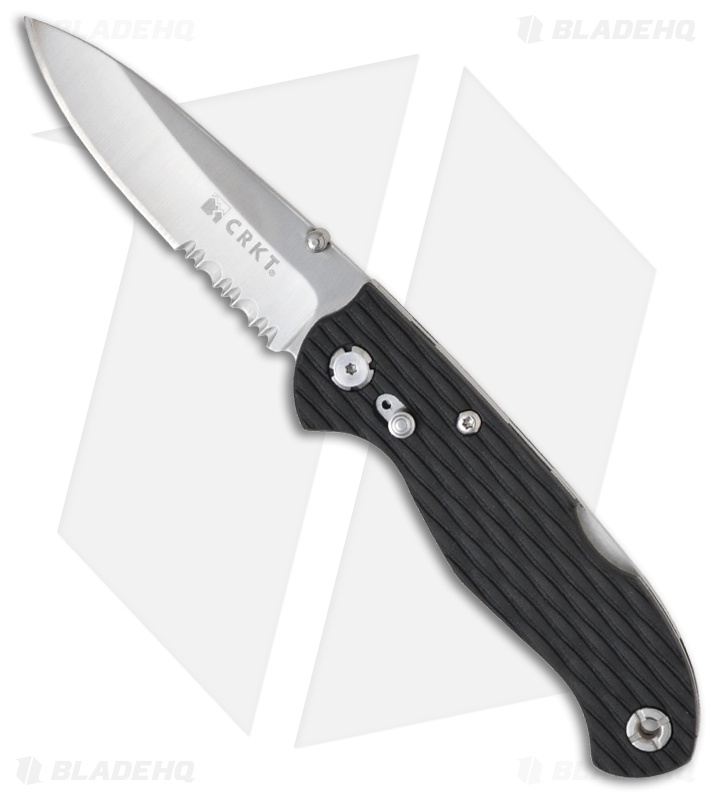 CRKT Lake 111-Z 2 Lockback Knife (2.5" Satin Serr) 7254Z