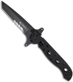 CRKT Carson M16-13SFG Special Forces Tanto Flipper Knife G-10 (3.5" Black Serr)