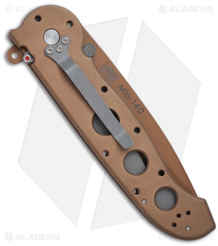 CRKT Carson M16-14D Desert Camo Tanto Flipper Knife Aluminum