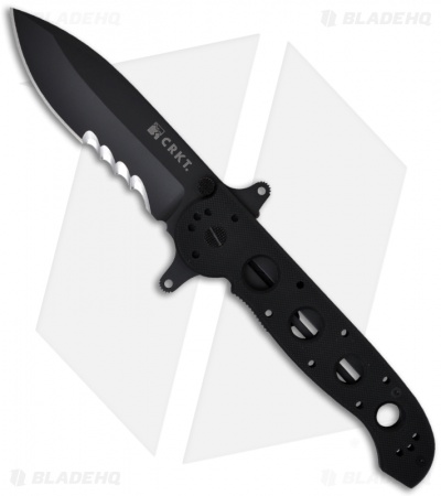 CRKT Carson M21-14SFG Special Forces G-10 Folding Knife (3.875" Black Serr)