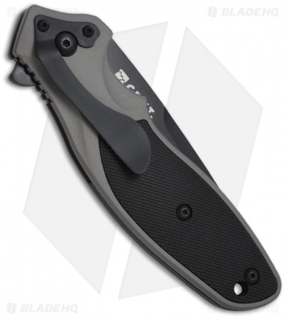 CRKT Ken Onion Shenanigan Liner Lock Knife (3.25" Black Serr) K470KKS