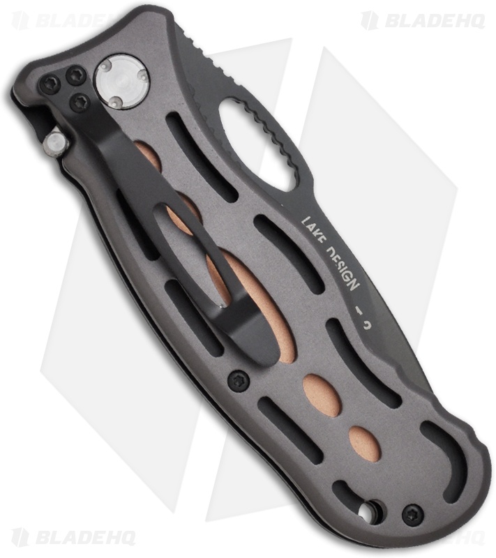CRKT Lake Thunderbolt 2 Liner Lock Knife (3.43" Gray) 7130