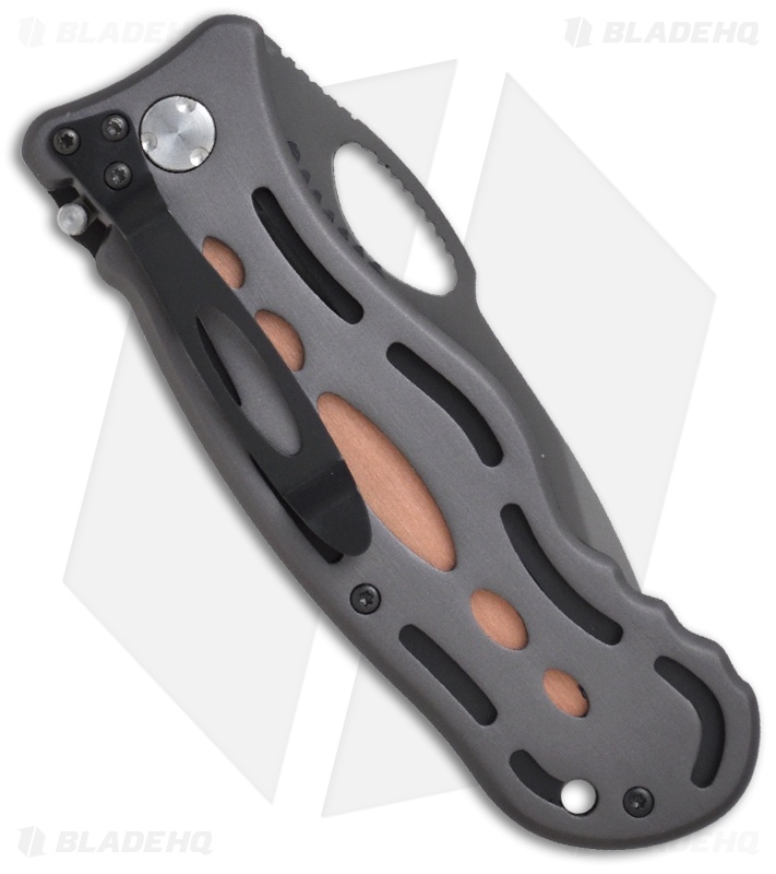 CRKT Lake Thunderbolt Liner Lock Knife (3.9" Gray Serr) 7133