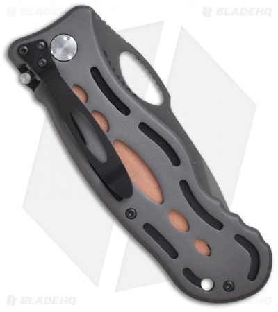 CRKT Lake Thunderbolt Liner Lock Knife (3.9" Gray Serr) 7133