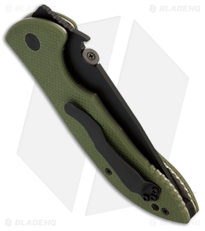 Emerson Jungle Commander BT Knife Jungle Green G10 (3.75" Black)