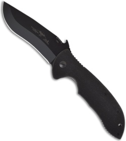 Emerson Super Commander BT Knife w/ Wave (4" Black Plain)