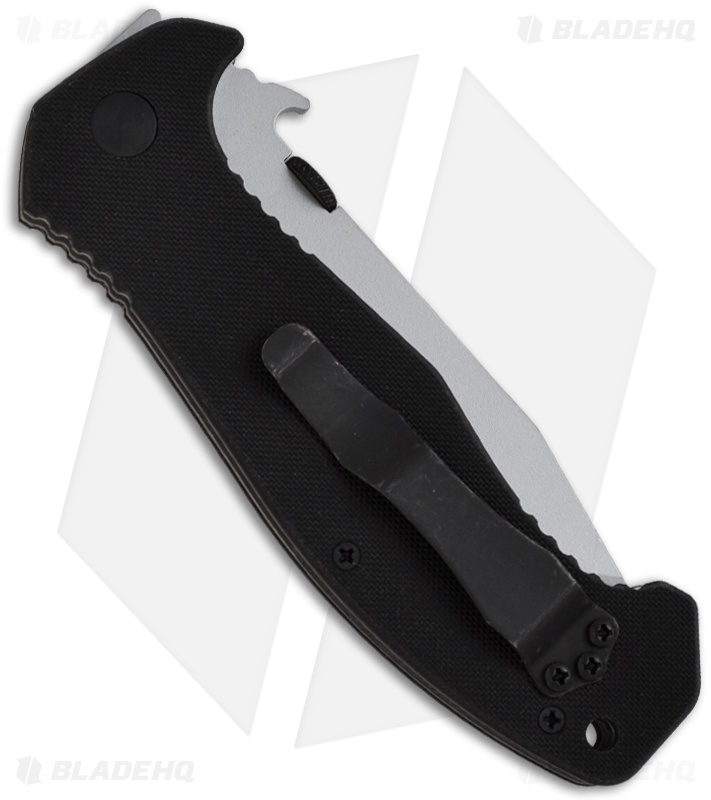 Emerson CQC-15 SF Knife Tanto w/ Wave (3.9" Satin Ceramic Plain)