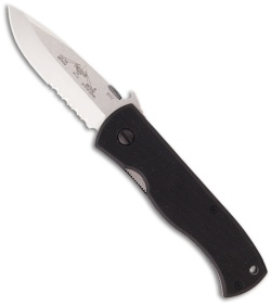 Emerson CQC-7AW SFS Spear Point Knife w/ Wave (3.3" Stonewash Serr)