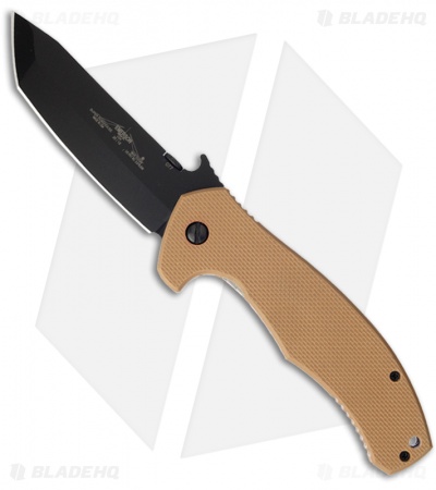 Emerson Super Roadhouse BT Knife Desert Tan G-10 (4.2" Black)