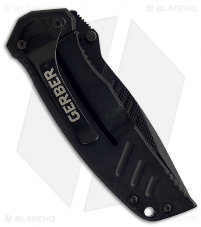 Gerber Swagger Frame Lock Knife (3.25" Black Serr) 