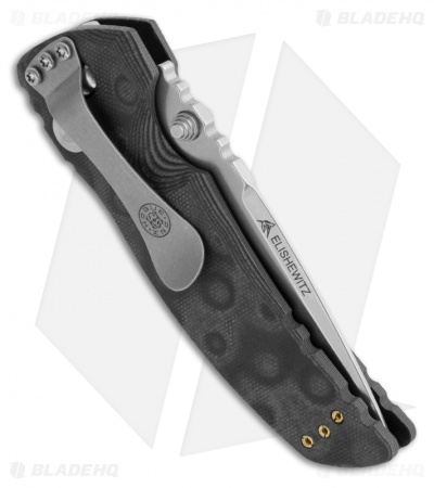 Hogue Knives EX01 Knife Black G10 Handle  Drop Point Blade (3.5" Tumble)
