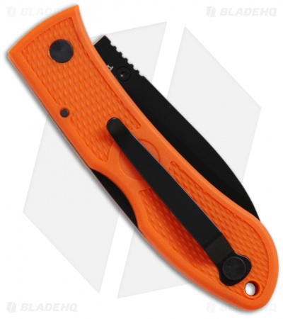 Ka-Bar Dozier Orange Folding Hunter Folding Knife (3" Black Plain) 4062BO