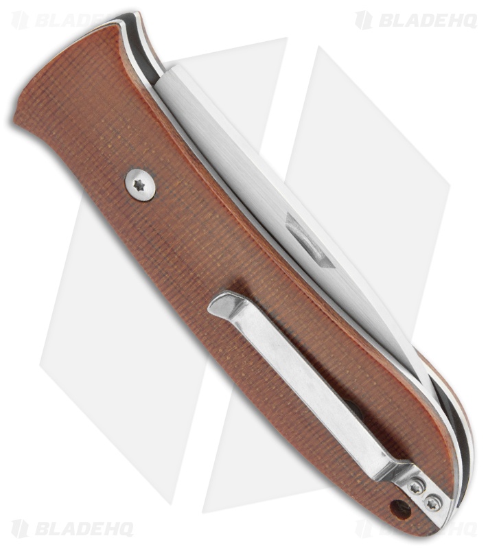 KaBar Dozier "Big Easy" Slip Joint Knife Folder (3.5" Satin Plain