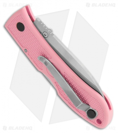 Ka-Bar Dozier Pink Folding Hunter Knife (3" Satin Plain) 4062PK