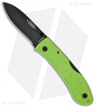 Ka-Bar Dozier Hunter Knife Zombie Green - Blade HQ