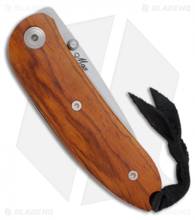 LionSteel Mini Cocobolo Wood Gentleman's Liner Lock Knife (2.4" Satin) 8210 CB