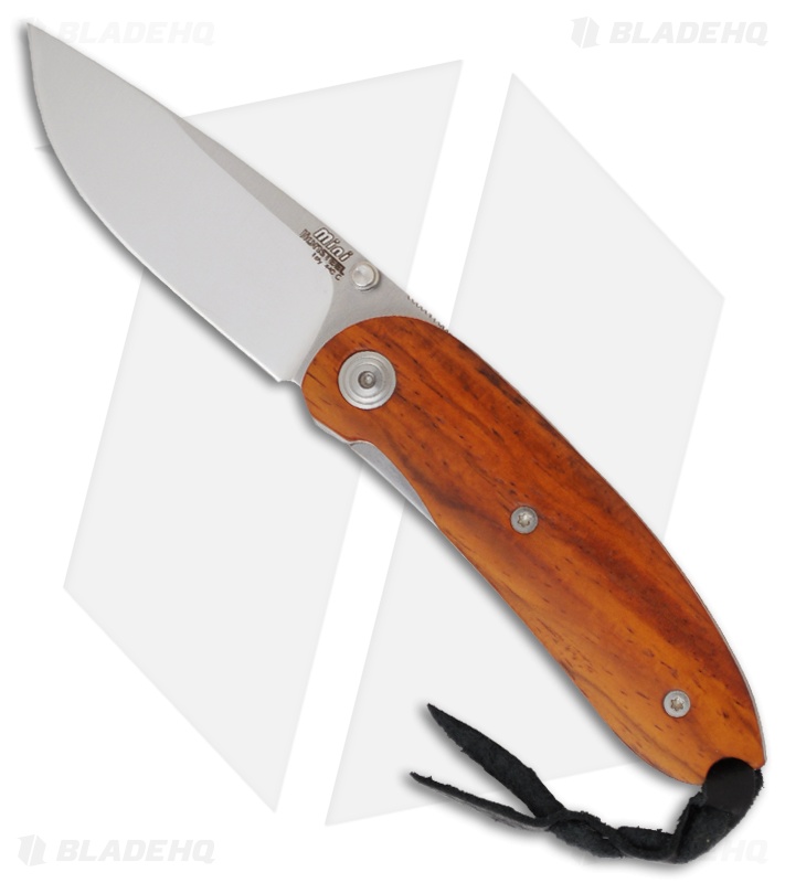 LionSteel Mini Cocobolo Wood Gentleman's Liner Lock Knife (2.4" Satin) 8210 CB