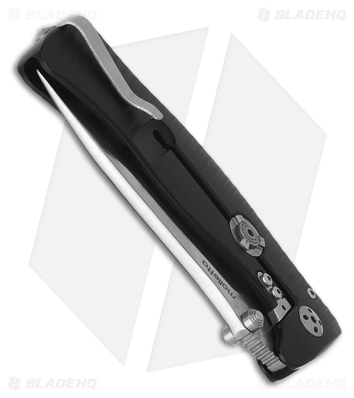 LionSteel Knives SR1-Al Knife Black Aluminum Folder (3.7" Satin)