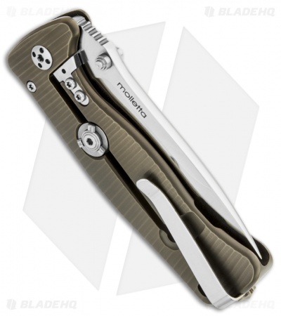 LionSteel SR2-Ti Bronze Titanium Folding Knife (3.125" Satin Plain)