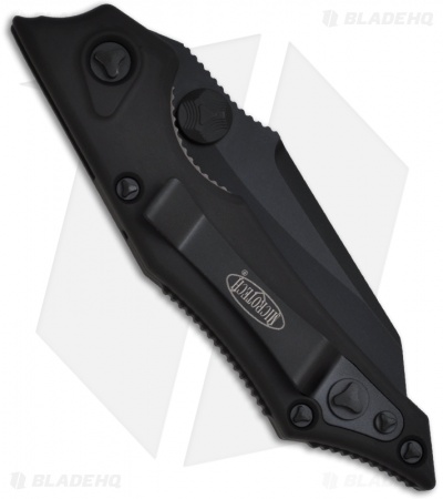 Microtech Tactical Select Fire Knife Manual Folder (3.5" Black Serr) 129-2T