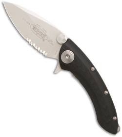 Microtech Whaleshark Flipper Knife G-10 (3.63" Bead Blast Serr) 167-8