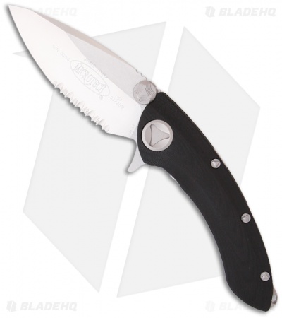 Microtech Whaleshark Flipper Knife G-10 (3.63" Satin Serr) 167-5