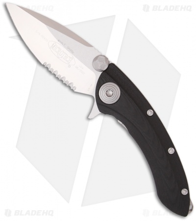 Microtech Whaleshark Flipper Knife G-10 (3.63" Satin Serr) 167-5C Chisel