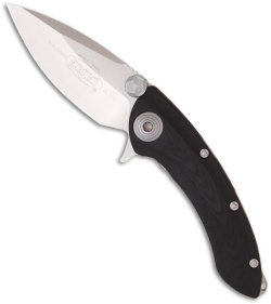 Microtech Whaleshark Flipper Knife G-10 (3.63" Stonewash Plain) 167-10C Chisel