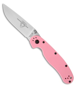 Ontario RAT Model 2 Liner Lock Knife Pink (3&quot; Satin) 8862SP | 24293