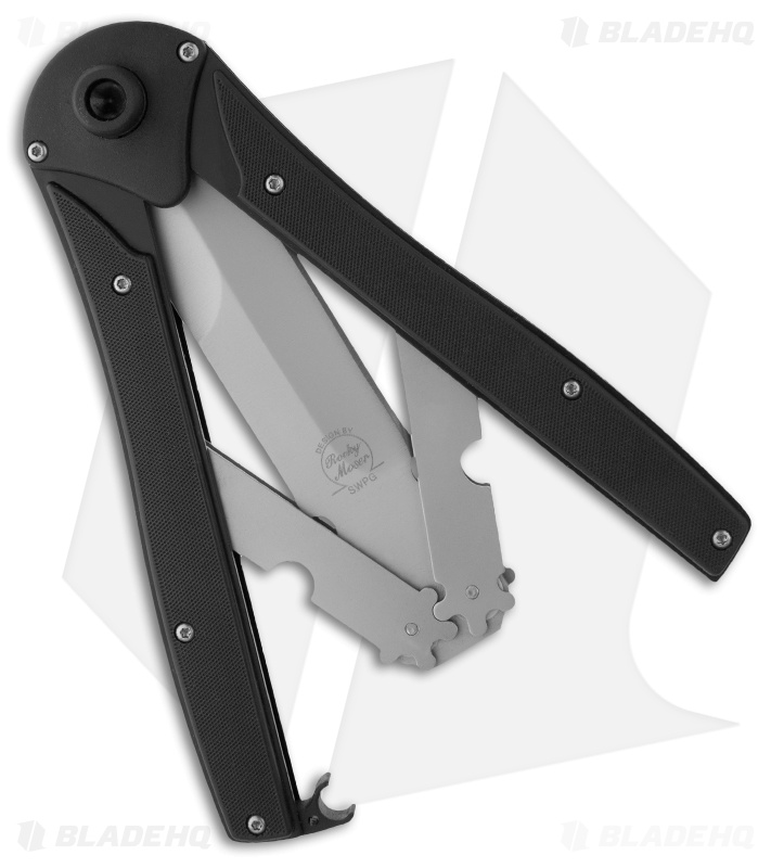 Smith & Wesson Power Glide Tanto Manual OTF Knife (3.875" Black) SWPGBT