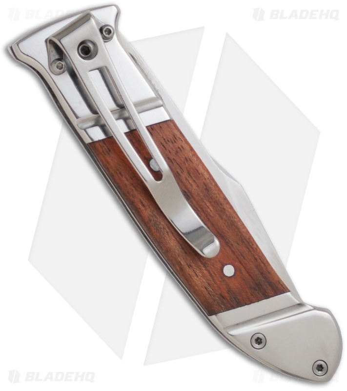 SOG Fielder Liner Lock Knife Wood (3.5" Satin) FF-30