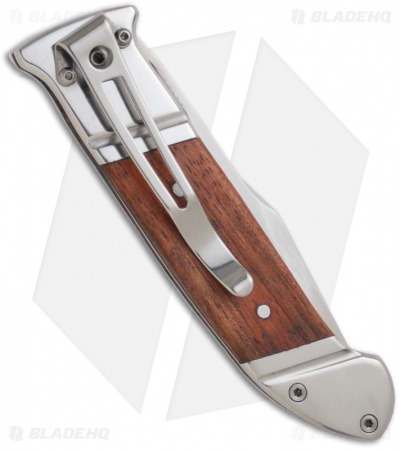 SOG Fielder Liner Lock Knife Wood (3.5" Satin) FF-30
