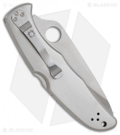 Spyderco Endura 4 Knife Stainless Steel SS Folder (3.875" Satin Full Serr) C10S