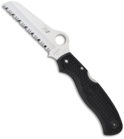 Spyderco Atlantic Salt Folding Dive Knife C89SBK FRN (3.69" Satin Serr)