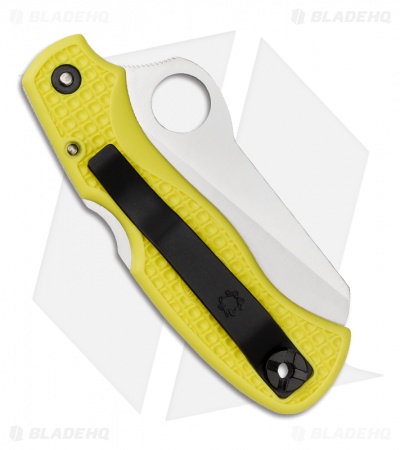 Spyderco Saver Salt Knife C118SYL Yellow FRN (3.09" Satin Serr)