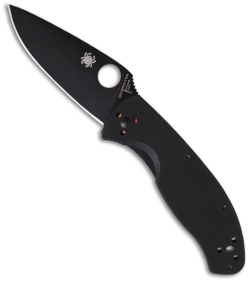 Spyderco Tenacious Liner Lock Knife G-10 (3.39" Black) C122GBBKP 