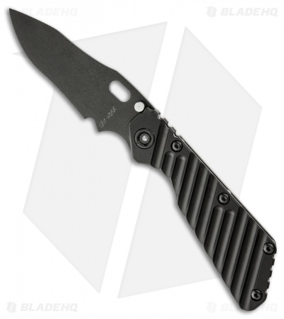 Strider Knives Duane Dwyer Custom SMF CC Knife Black Aluminum (3.9" Plain)