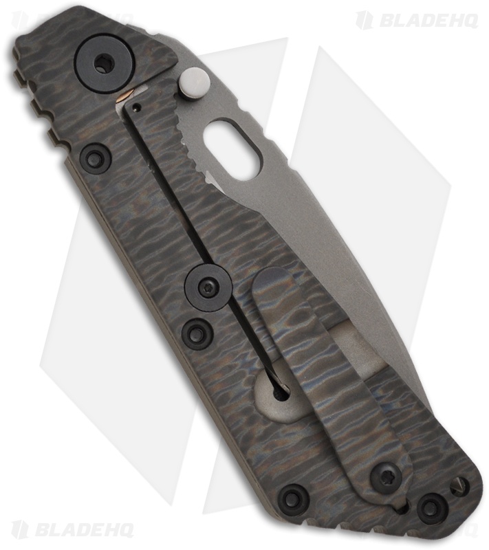 Strider Knives Duane Dwyer Custom Razor Wire SMF Green G-10 Folder (3.9" Plain)