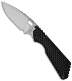 Strider Knives SMF GG Knife Black G10 Gunner Grip (3.9" Stonewash Plain)