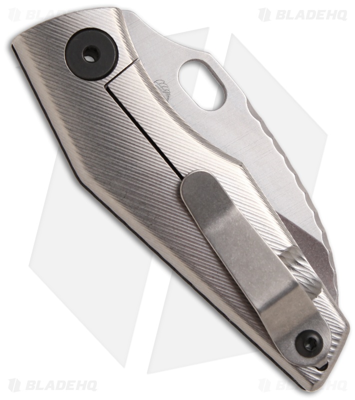 Strider SJ75 Mini Titanium Framelock Knife w/ Brown G10 (3