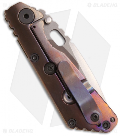 Mick Strider Custom SnG CC Knife w/ Nightmare Grind & Green G10