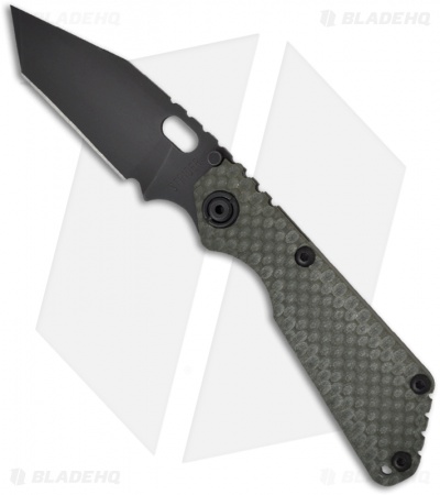 Strider Knives SnG Tanto OD Green GG Gunner Grip Knife (3.5" Black Plain)