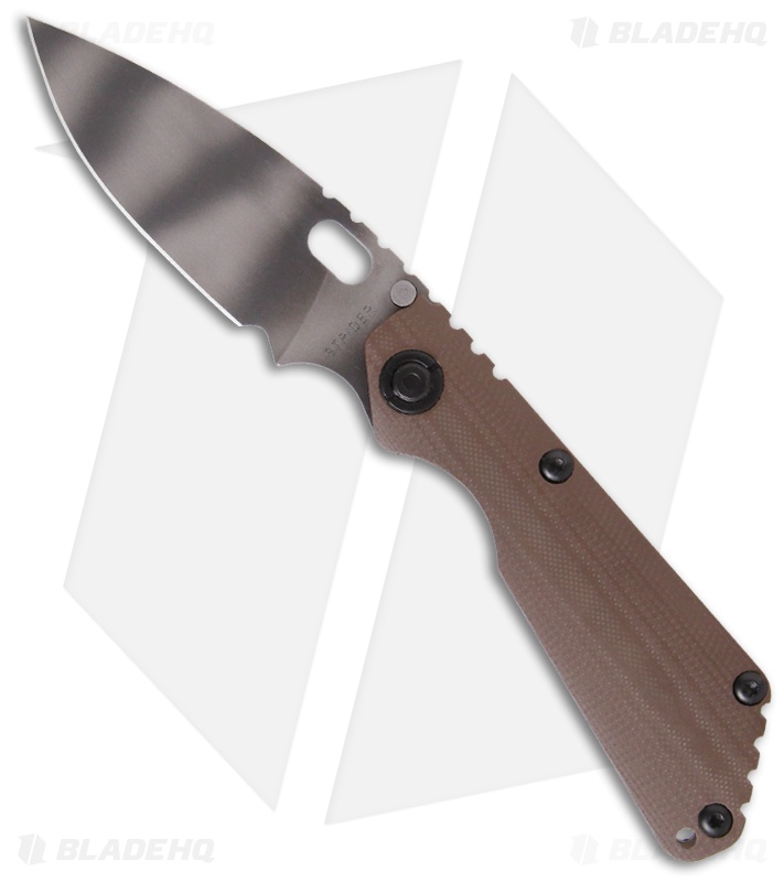 Strider SnG CC Coyote G-10 Folding Knife (3.5" Tiger Stripe Plain)