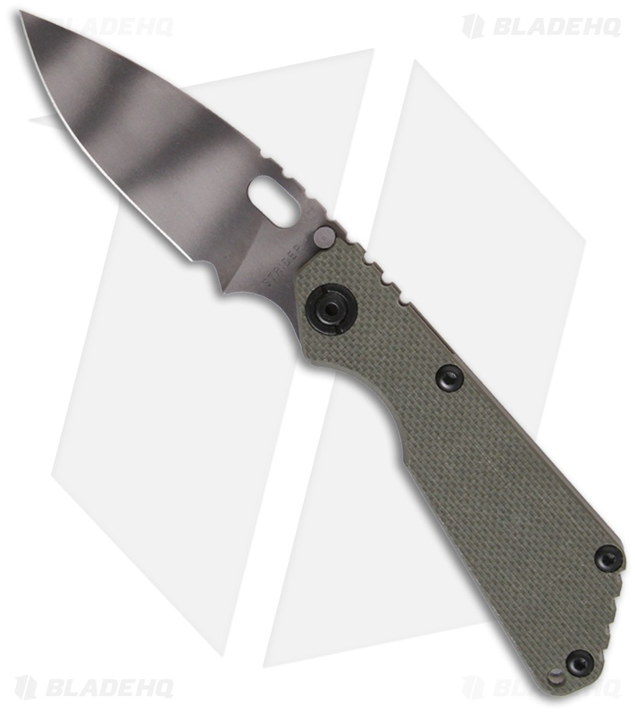 Strider SnG Green G-10 Folding Knife (3.5" Tiger Stripe)