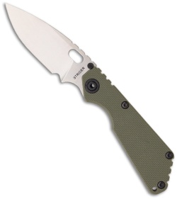 Strider SnG Green G10 w/ Heat Stripe (3.5" Stonewash Plain)