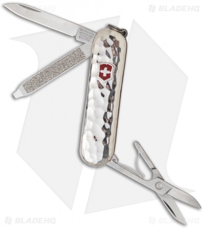 Victorinox Swiss Army Knife Classic SD Hammered Sterling Silver 53029