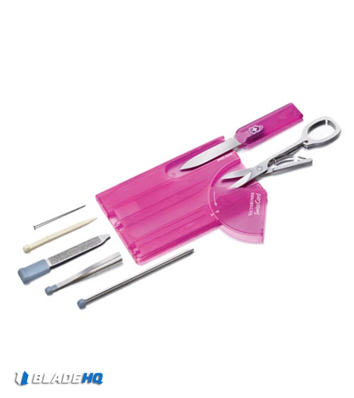 Victorinox Swiss Army Swisscard Classic Pink - Blade HQ