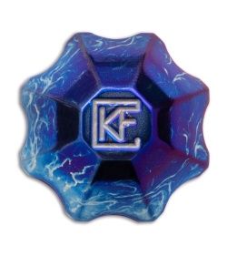 Custom Knife Factory Kaz Bead Blue Titanium